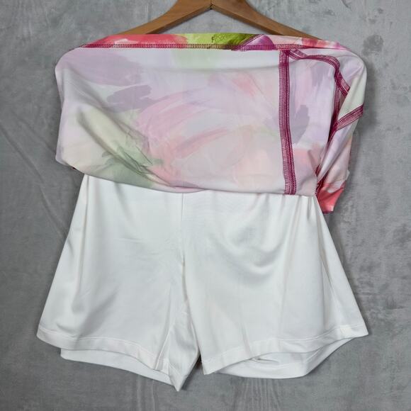 Chico's Zenergy Neema Side Pocket Skort Size 2 Large Pink Geometric NWT! - Picture 3 of 10